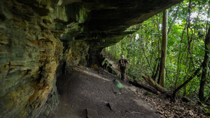 Archaeologist Richard Oslisly leads a dig at Youmbidi Cave in eastern Gabon where unearthed vestiges of prehistoric human activity offer insight into central Africa's past