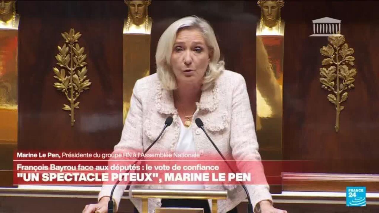 Vote de confiance : "nous irons à Matignon" scande Marine Le Pen