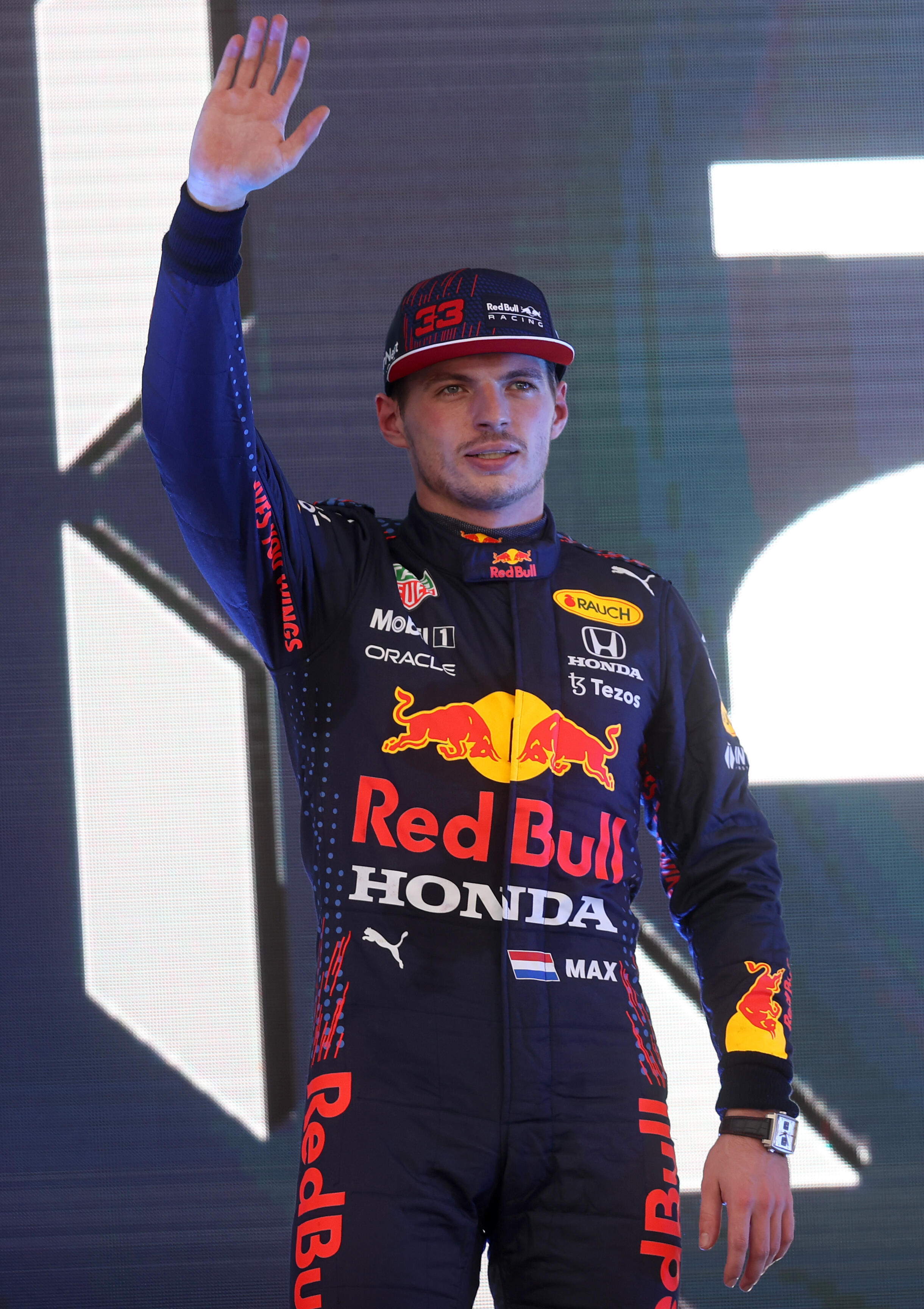 Title wave?: Max Verstappen after his second place in the sprint