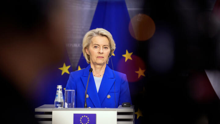 File photo of European Commission President Ursula von
der Leyen takne in Riga, August 29, 2025.