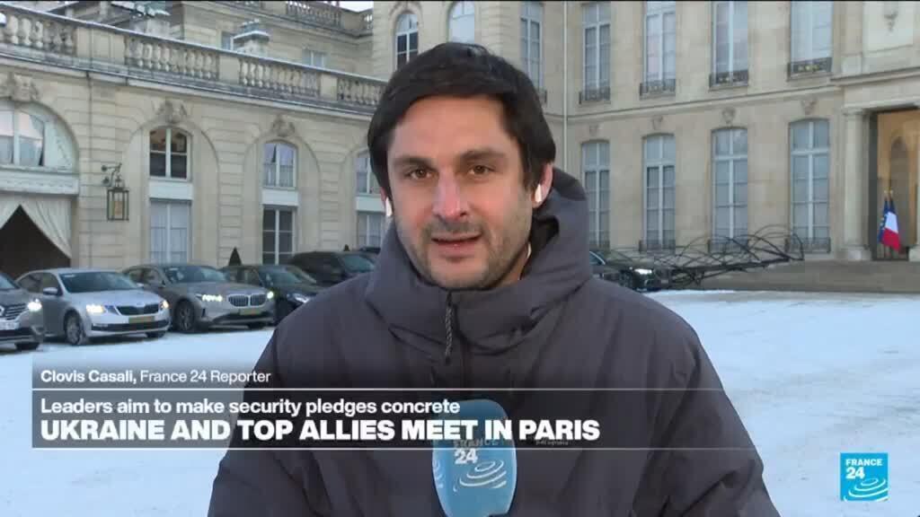 Kyiv allies discussing 'what could be put in place after a ceasefire' at key talks in Paris