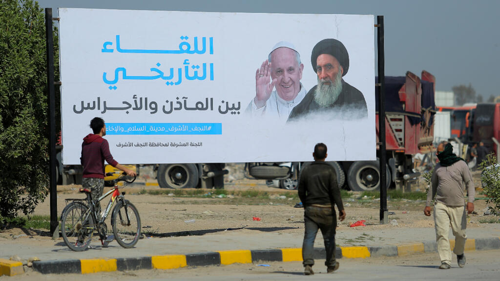 Pope Francis meets top Shiite cleric on second day of historic visit to Iraq