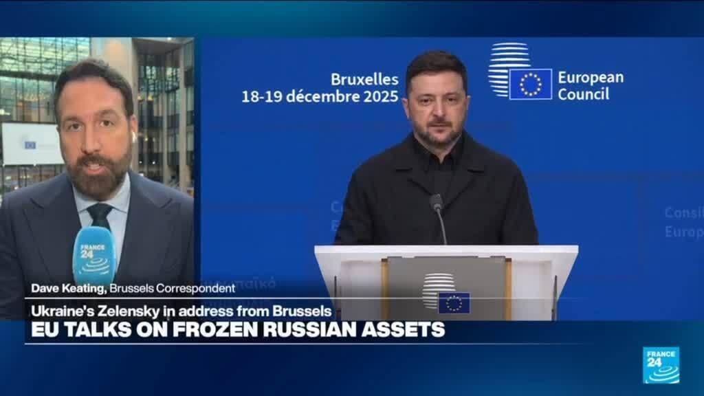 ‘Ukraine needs this money’ : Zelensky is in Brussels for talks on Russian assets