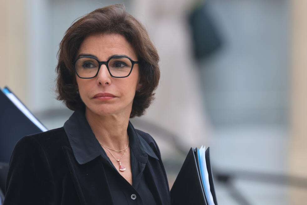 La ministre française de la Culture Rachida Dati quitte le palais de l'Elysée après une réunion, le 3 septembre 2025
