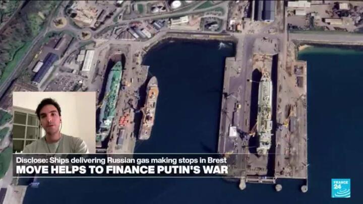 Disclose: Russian gas tankers make repair stops in French port