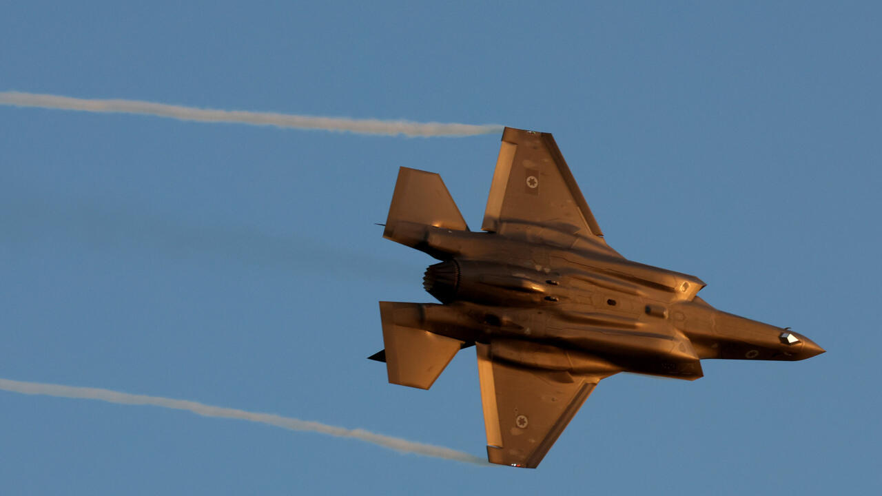 A file photo of an Israeli F-35 Lightning II fighter jet performing during the graduation ceremony of Israeli Air Force pilots at the Hatzerim base in the Negev desert.