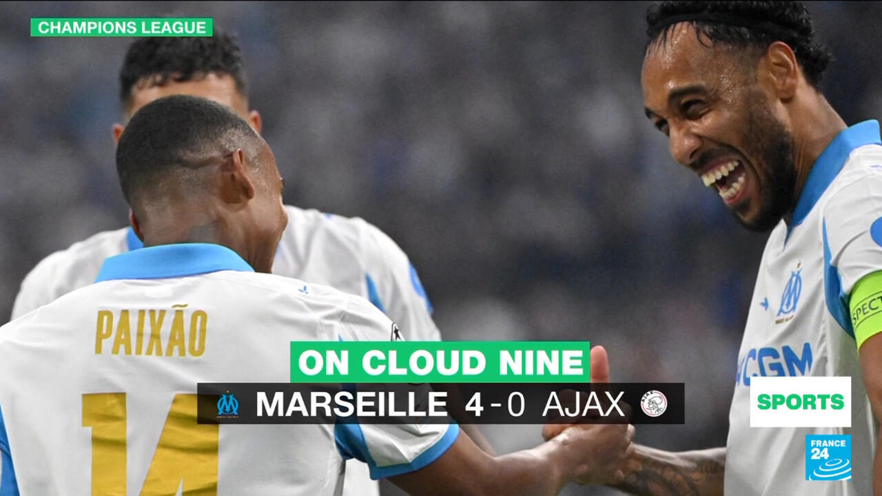 Marseille crush Ajax in Champions League