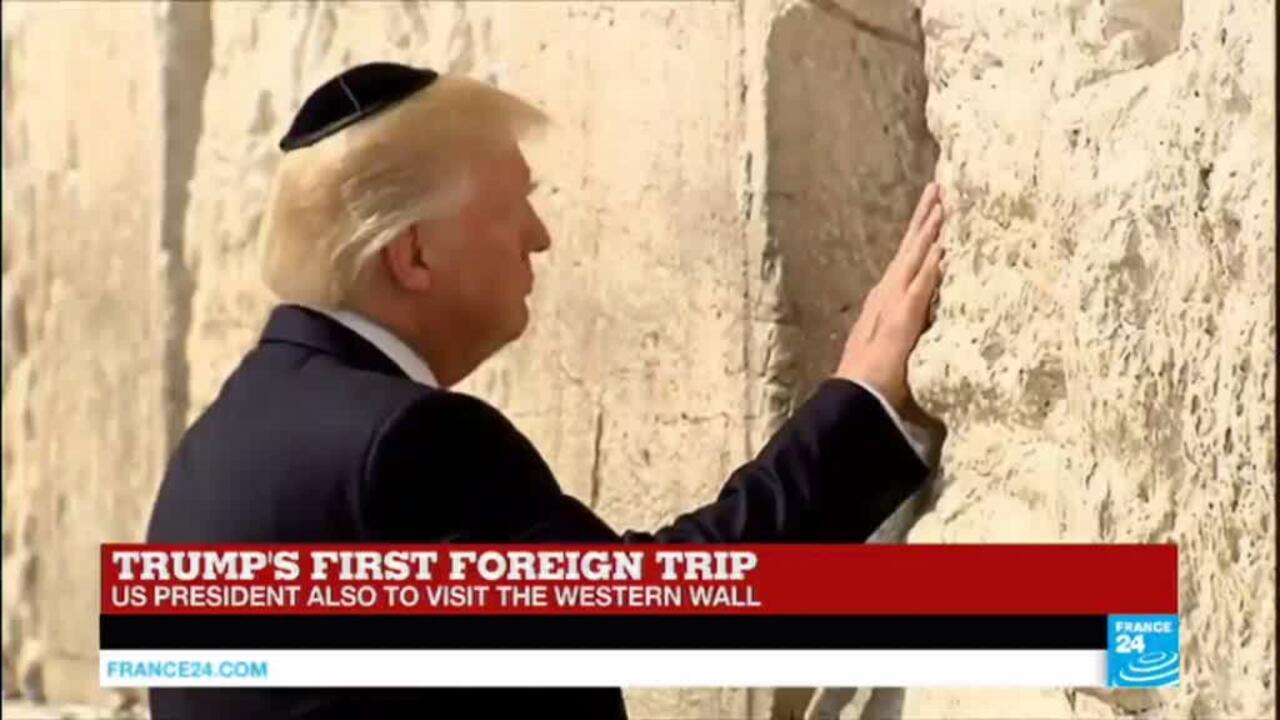 Trump in Israel: US President visits the Western Wall in Jerusalem