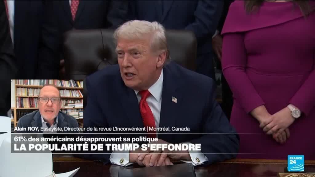 États-Unis : chute de la popularité de Donald Trump