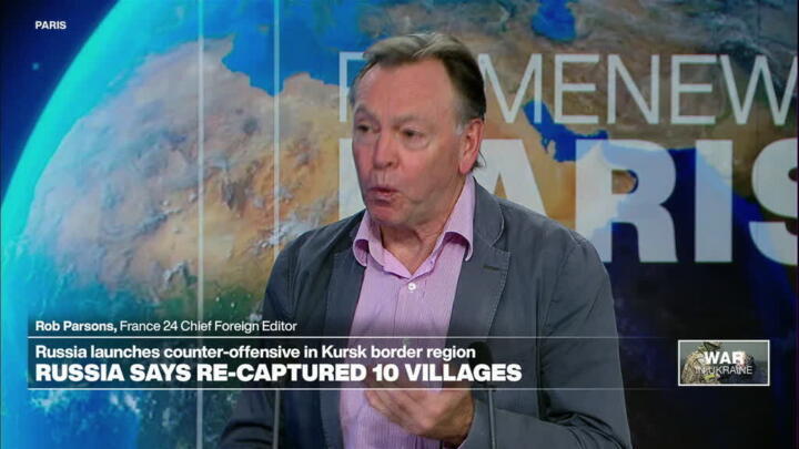 Ukraine says Russia has begun a counteroffensive in the Kursk border region