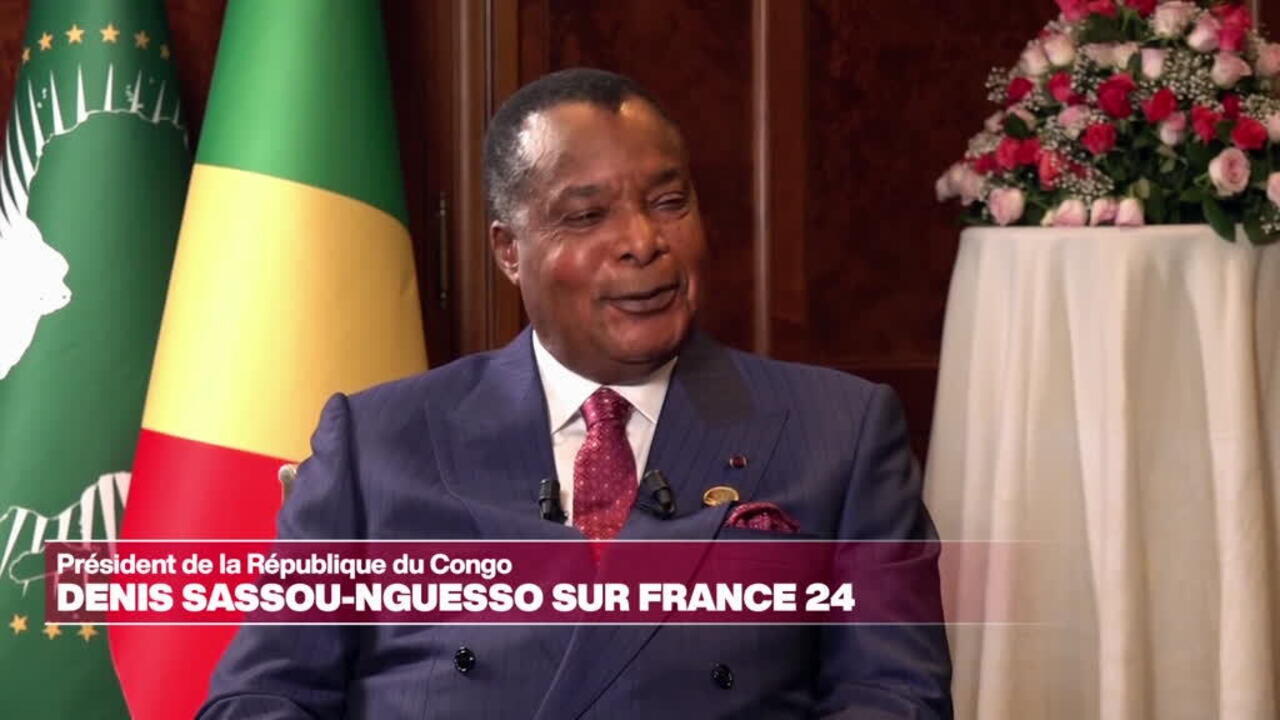 En tête-à-tête avec le président du Congo-Brazzaville, Denis Sassou-Nguesso.
