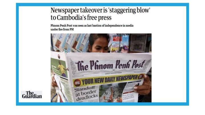 Cambodia's newspaper sale stokes fears of free press crackdown