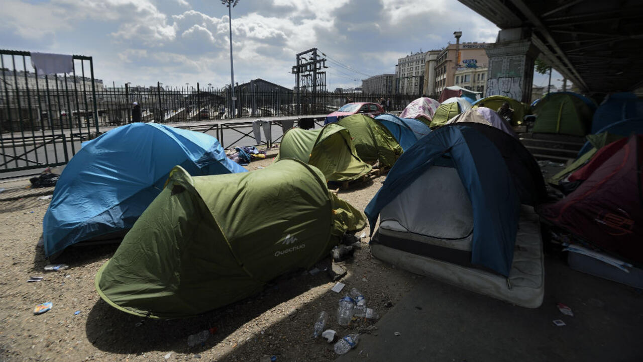 Paris migrant camp A ‘slum’ in the heart of the capital