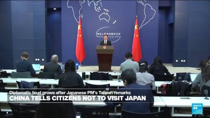 China tells citizens not to visit Japan as Taiwan row grows