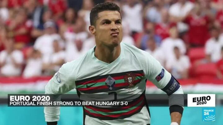 Euro 2020: Ronaldo scores twice as holders Portugal beat Hungary 3-0