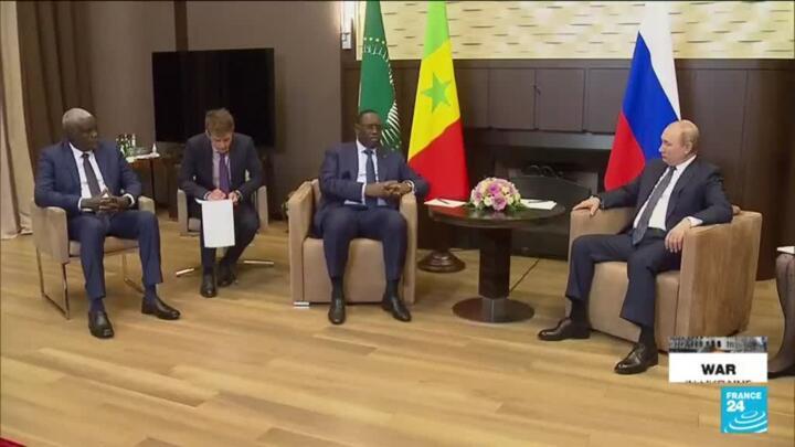 AU head tells Putin Africans 'victims' of Ukraine conflict