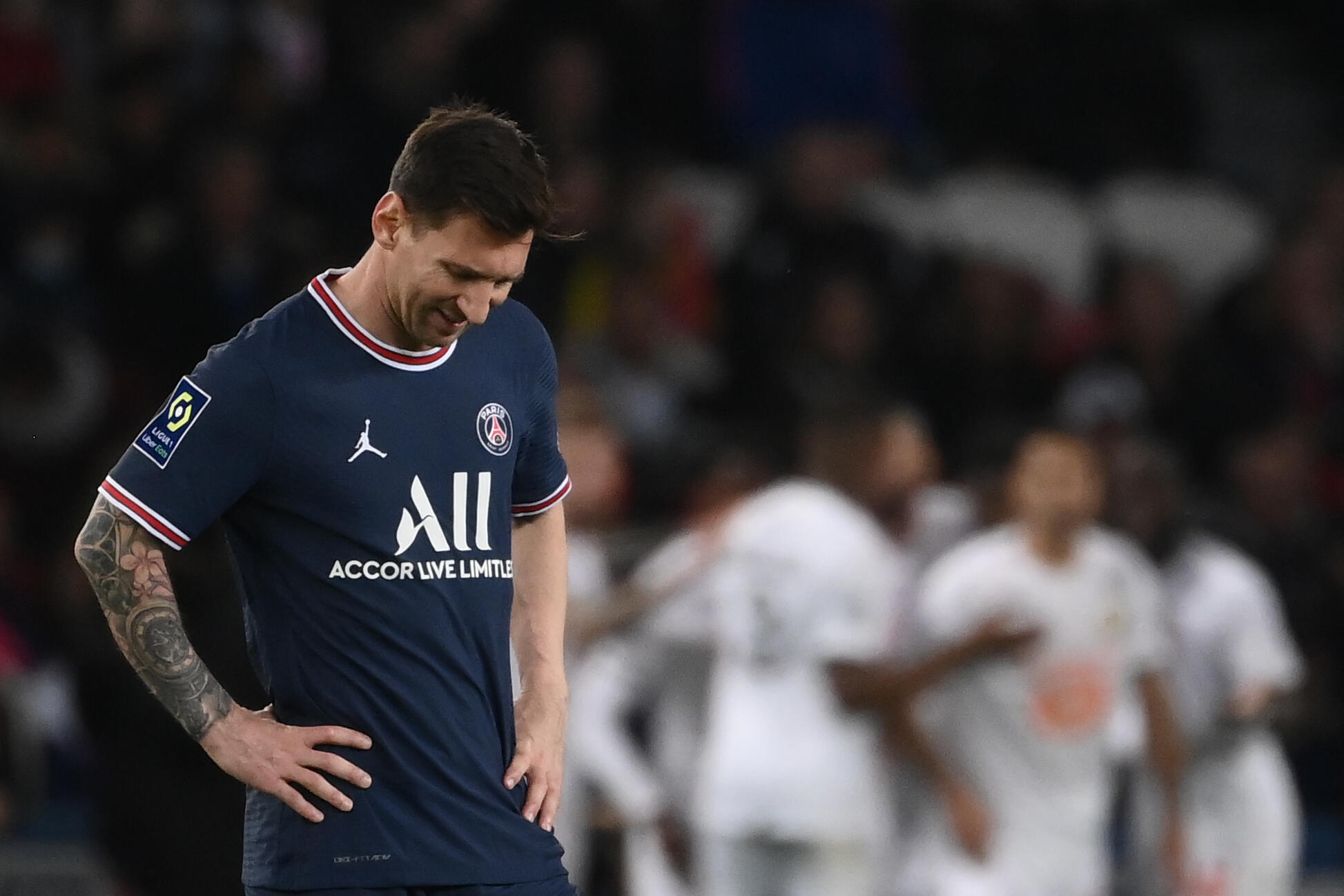 Lionel Messi was taken off at half-time in PSG's game against Lille and is still to score a goal in Ligue 1