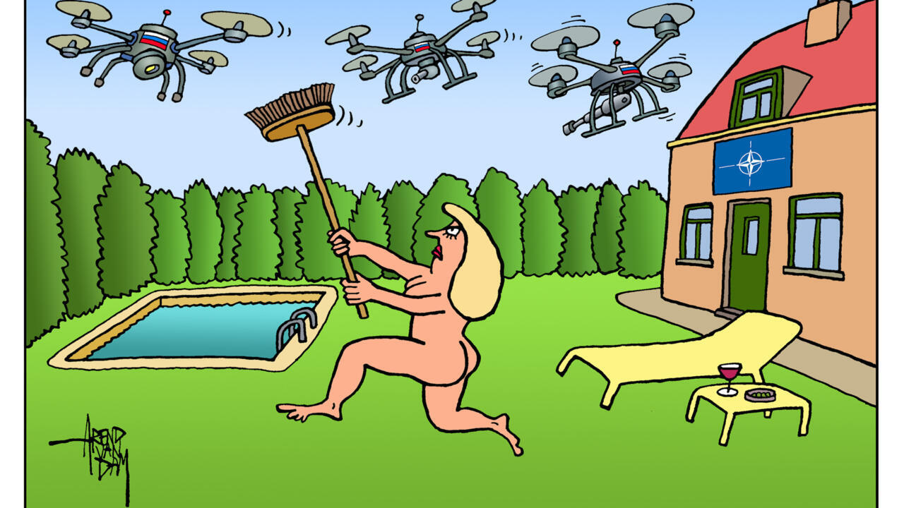 L'actu en dessin : la chasse aux drones russes est ouverte en Europe