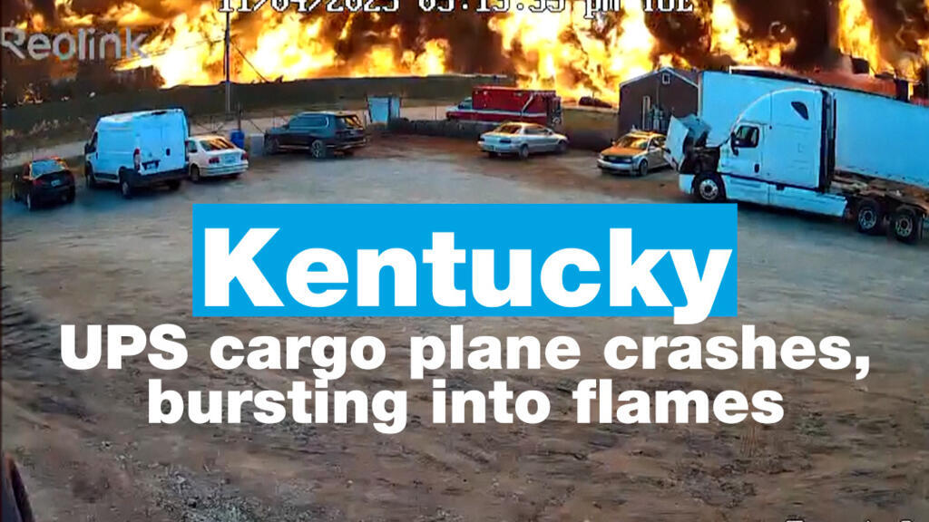 Kentucky: UPS cargo plane crashes, bursting into flames