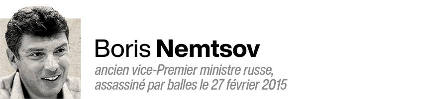 Boris Nemtsov, ancien vice-Premier ministre russe, assassiné par balles le 27 février 2015.