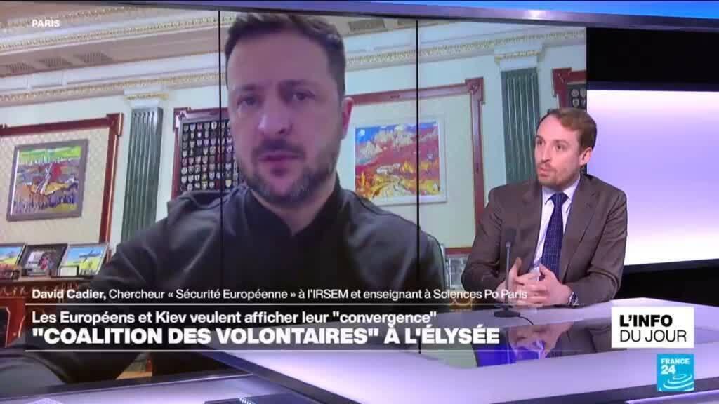 Ukraine : Zelensky à l'Elysée, Européens et Américains veulent afficher leur "convergence"
