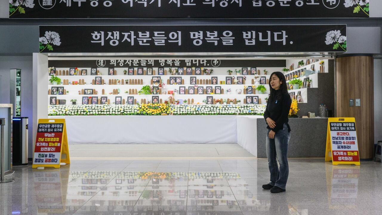 Grieving mother Lee Hyo-eun returns every weekend to the airport where her daughter and 178 others died last year