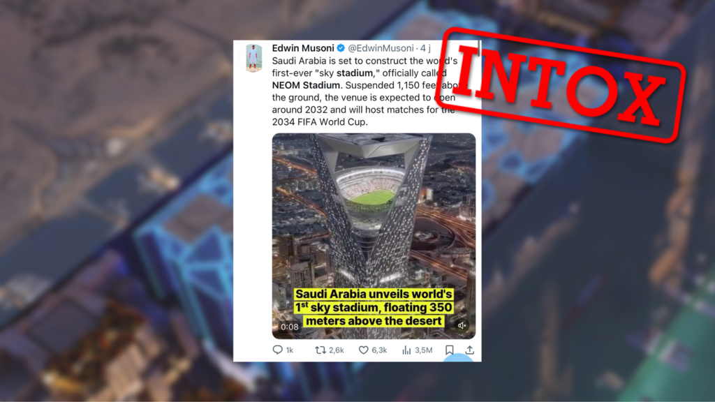 Arabie saoudite : non, ces images ne montrent pas le Neom Stadium