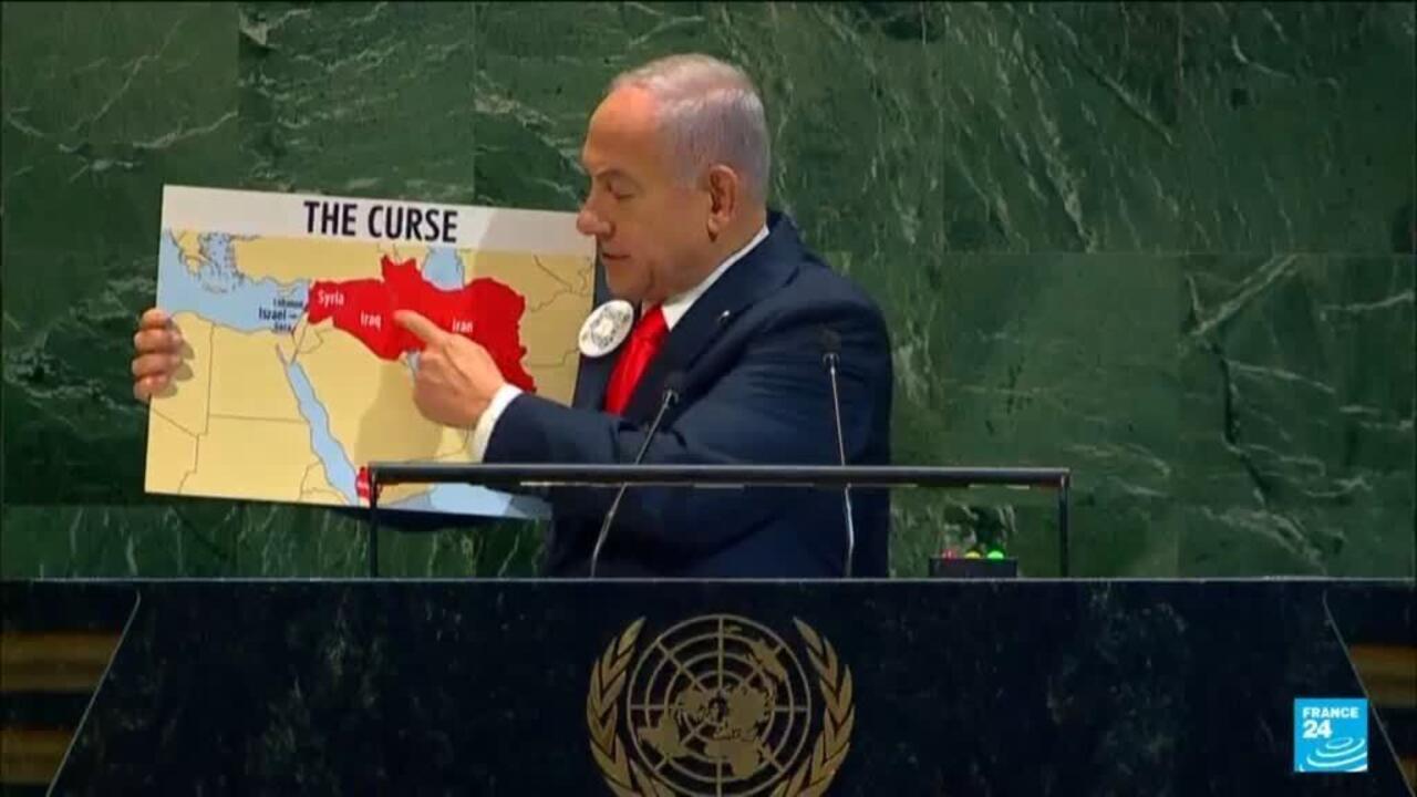 Netanyahu condemns support for Palestinian state at UN after scores walk out