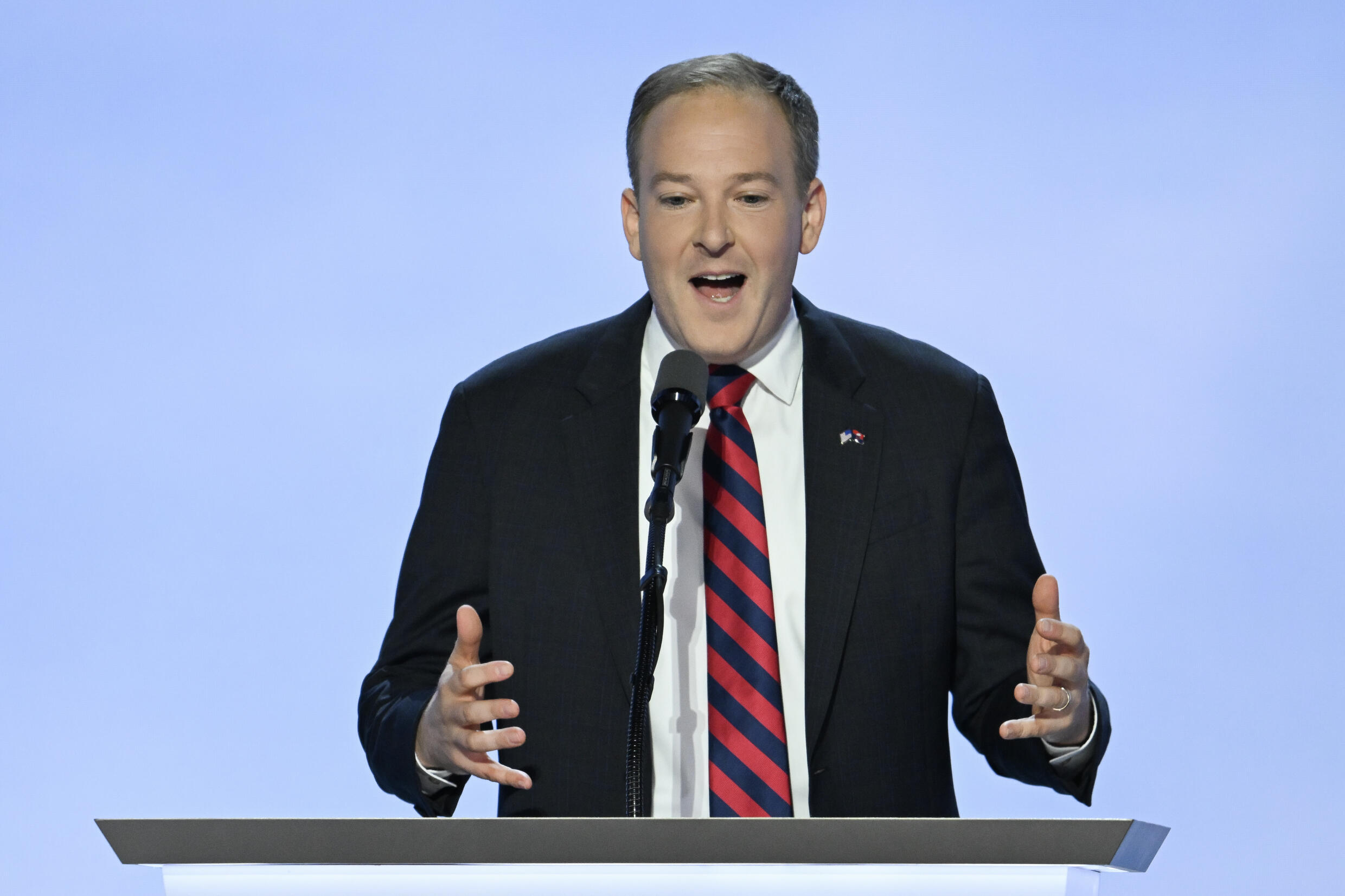 Lee Zeldin à la convention républicaine de Milwaukee, le 17 juillet 2024