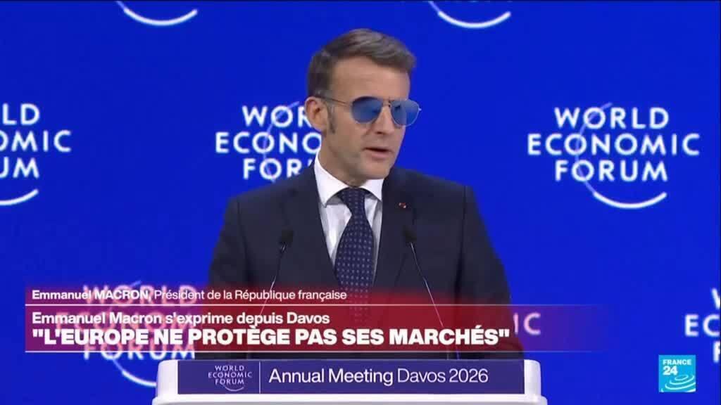 REPLAY - Allocution d'Emmanuel Macron au sommet de Davos