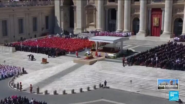 At least 400,000 people at Vatican, streets of Rome for farewell to pope