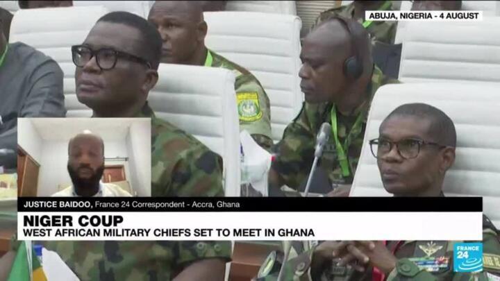 Niger coup: West African military chiefs set to meet in Ghana