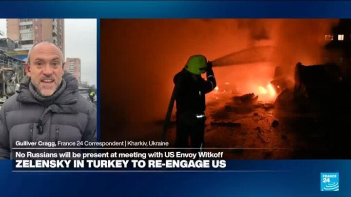 Zelensky arrives in Turkey, aiming to 're-engage' US in peace efforts