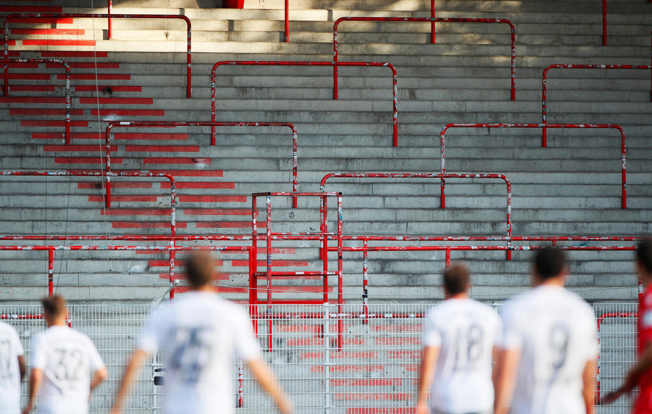 Empty stands became an eerily common sight in Europe as football leagues sought to salvage their seasons.