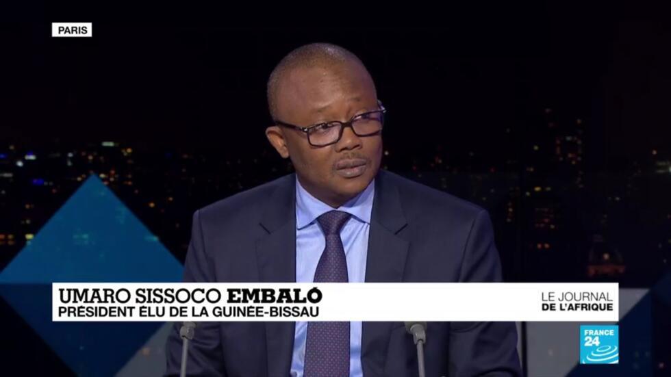 Umaro Sissoco Embaló, invité du Journal de l'Afrique sur France 24, le 21 janvier 2020.