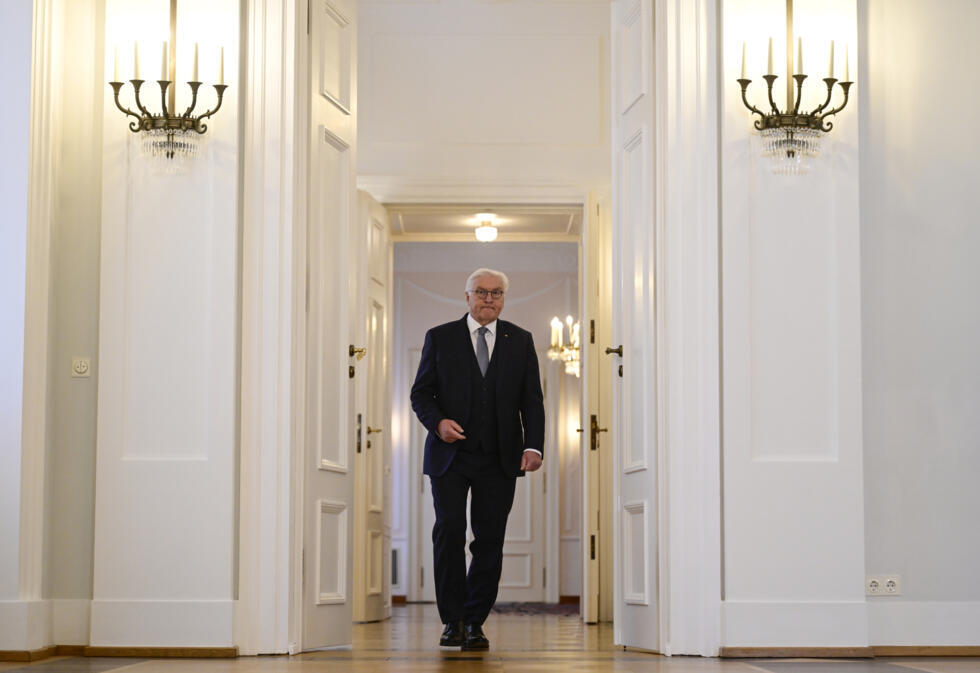 Le président allemand Frank-Walter Steinmeier à Berlin, le 27 décembre 2024