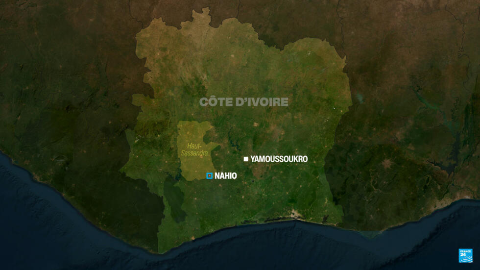 La sous-préfecture de Nahio, dans le Haut Sassandra, en Côte d'Ivoire.