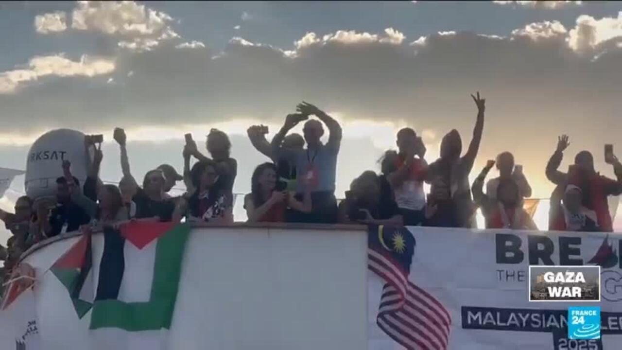 Gaza aid flotilla presses journey, accuses Israel of 'intimidation'