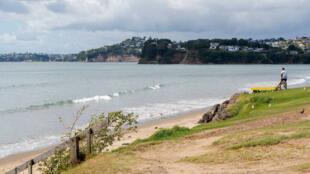 New Zealand beach after earthquake