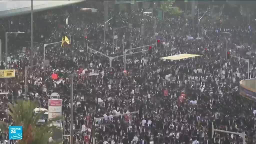 الحريديم يحتجون ضد التجنيد الإلزامي في الجيش الإسرائيلي