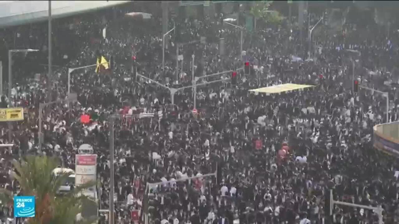 الحريديم يحتجون ضد التجنيد الإلزامي في الجيش الإسرائيلي