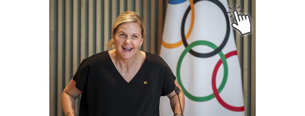 La nouvelle présidente du Comité international olympique, Kirsty Coventry, à la Maison olympique, à Lausanne, le 25 juin 2025.