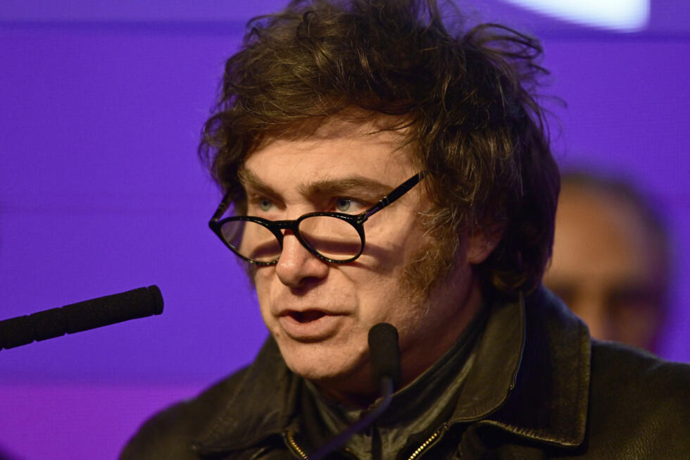 Le président argentin Javier Milei à La Plata, dans la région de Buenos Aires, en Argentine, le 7 septembre 2025.