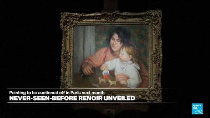 Never-seen-before Renoir painting unveiled ahead of auction