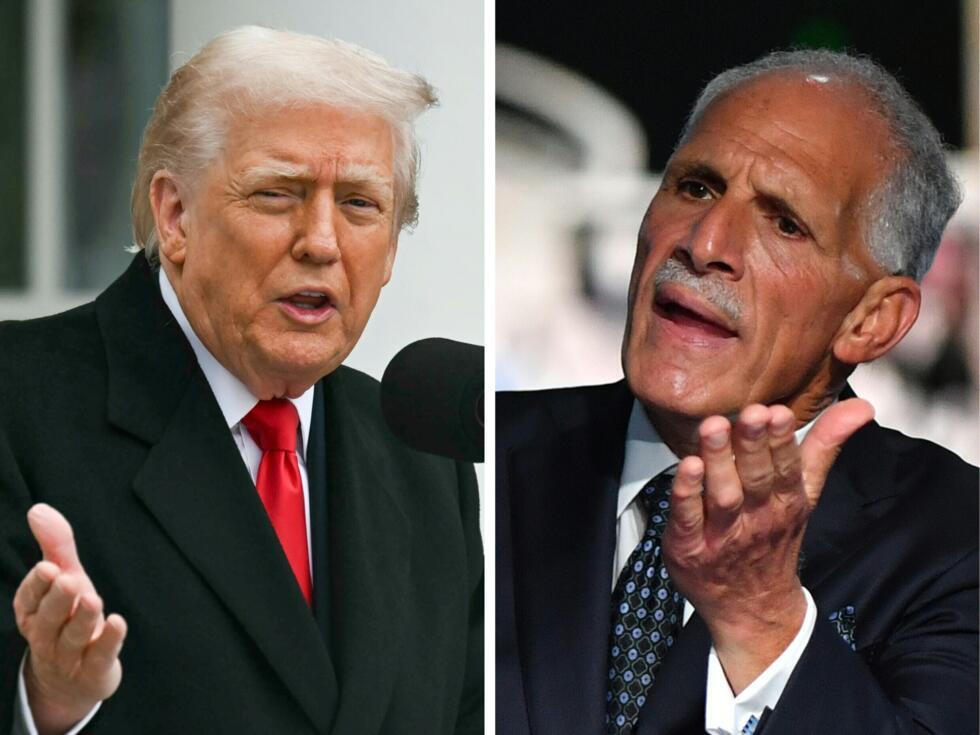 El presidente de Estados Unidos, Donald Trump, en una ceremonia en la Casa Blanca, el 25 de noviembre de 2025; y el candidato presidencial hondureño Nasry Asfura, del Partido Nacional, en Tegucigalpa, el 11 de noviembre de 2025.