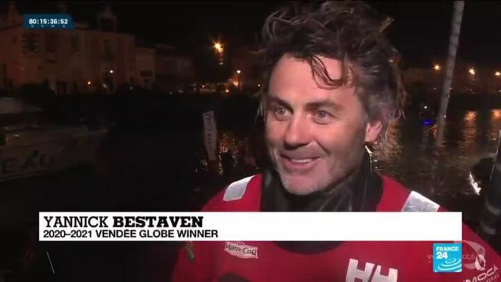 Sailing-Frenchman Bestaven wins Vendee Globe race after time bonus