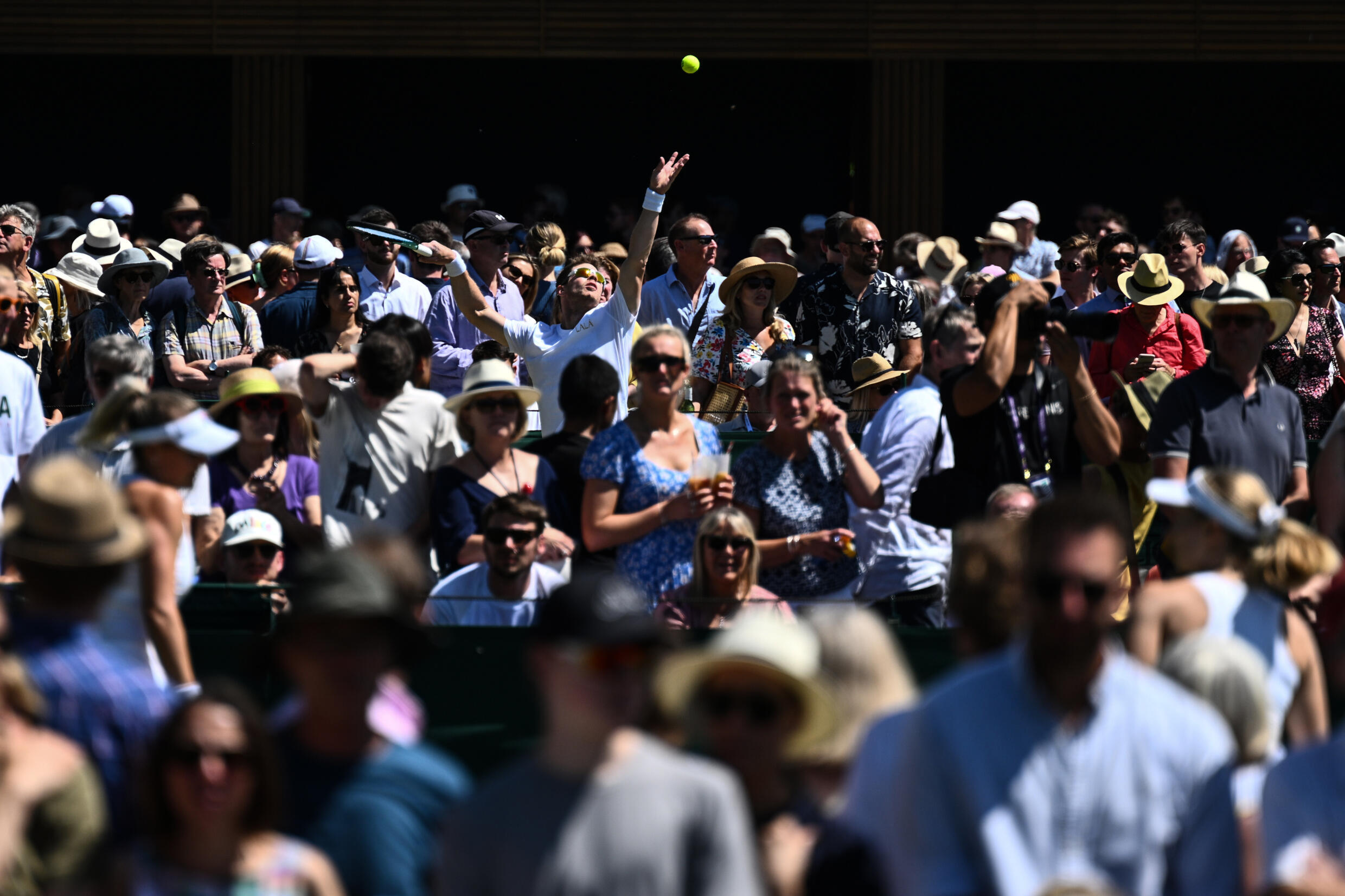 Tennis "The queue" at Wimbledon, the joy of waiting for hours to see a match Teller Report