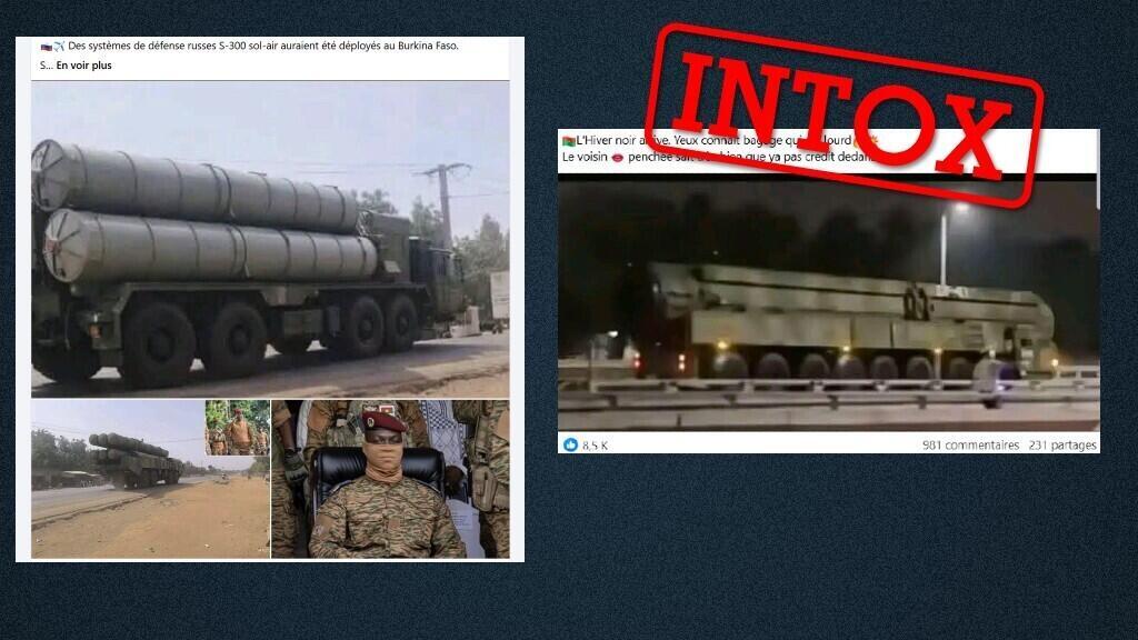 Des missiles anti-aériens et balistiques au Burkina Faso ? Ces images sont factices