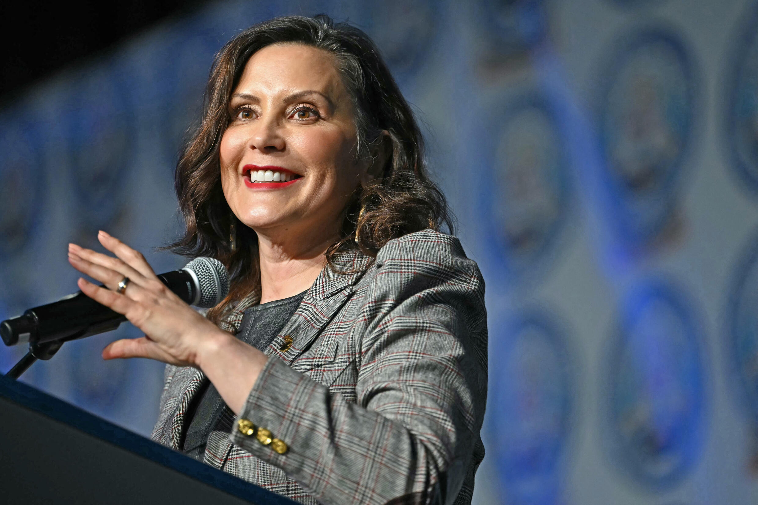 La gouverneure du Michigan, Gretchen Whitmer, le 19 mai 2024.