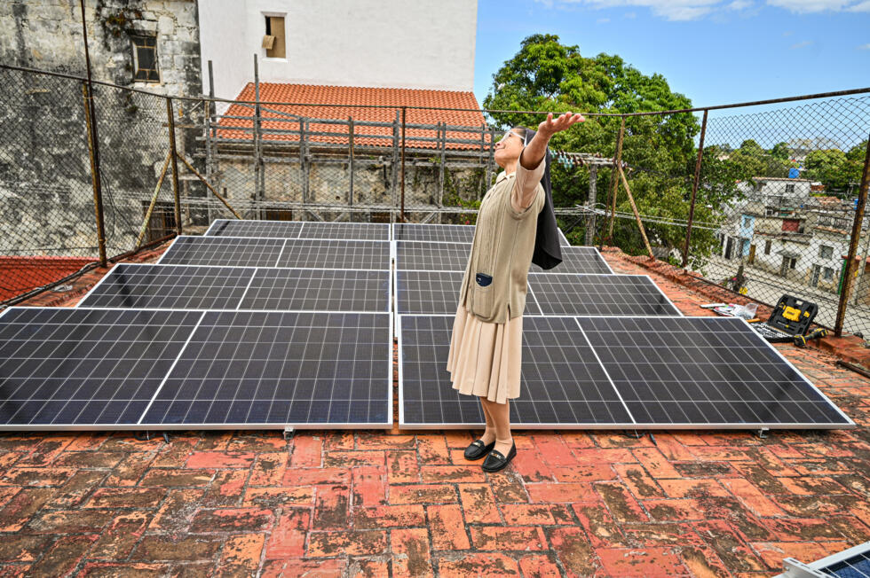 In Havana, a Dominican nun raised $7,000 towards installing solar panels on the roof of a nursing home that doubles up as a soup kitchen for Cuba's needy